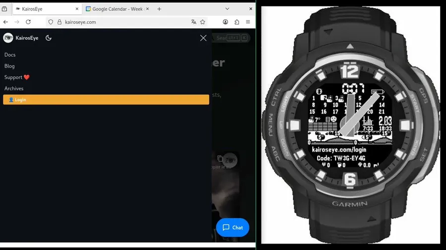 Click Login in the menu