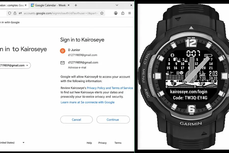 Connect KairosEye to your account